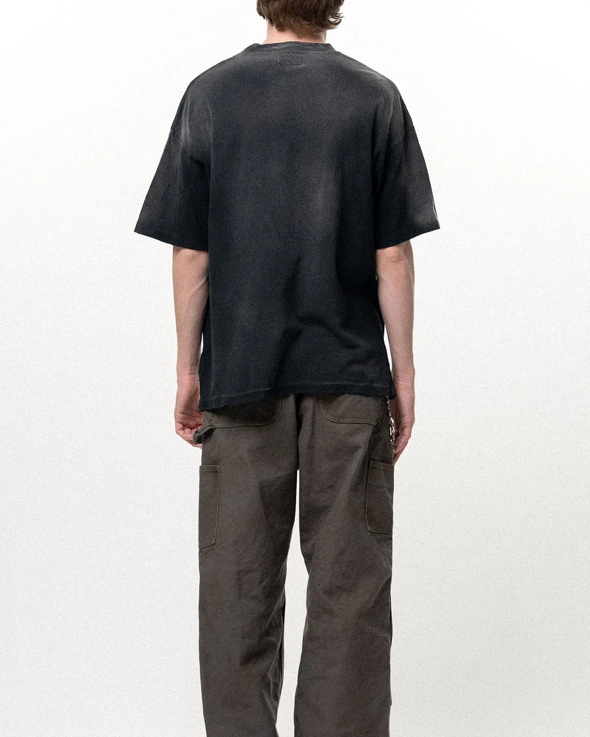KAMIYA / "CRAYON FLAME" Distressed T-shirt (G16TS085)