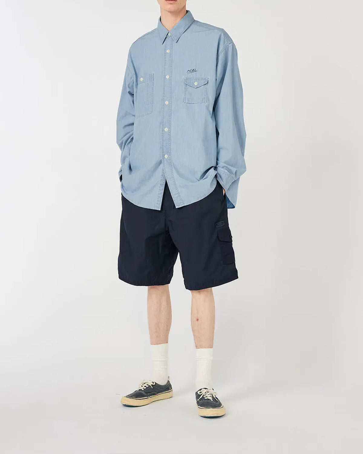 nanamica / Regular Collar Chambray Shirt (S26SG011)