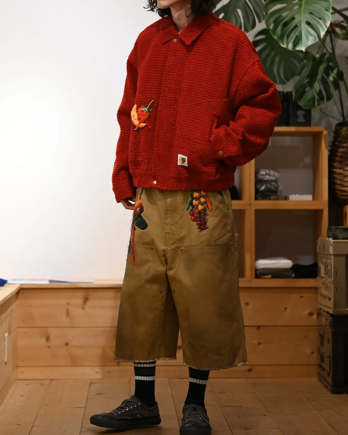 doublet / VEGETAMLE EMBROIDERY CUT-OFF PANT (26SS19PT350)