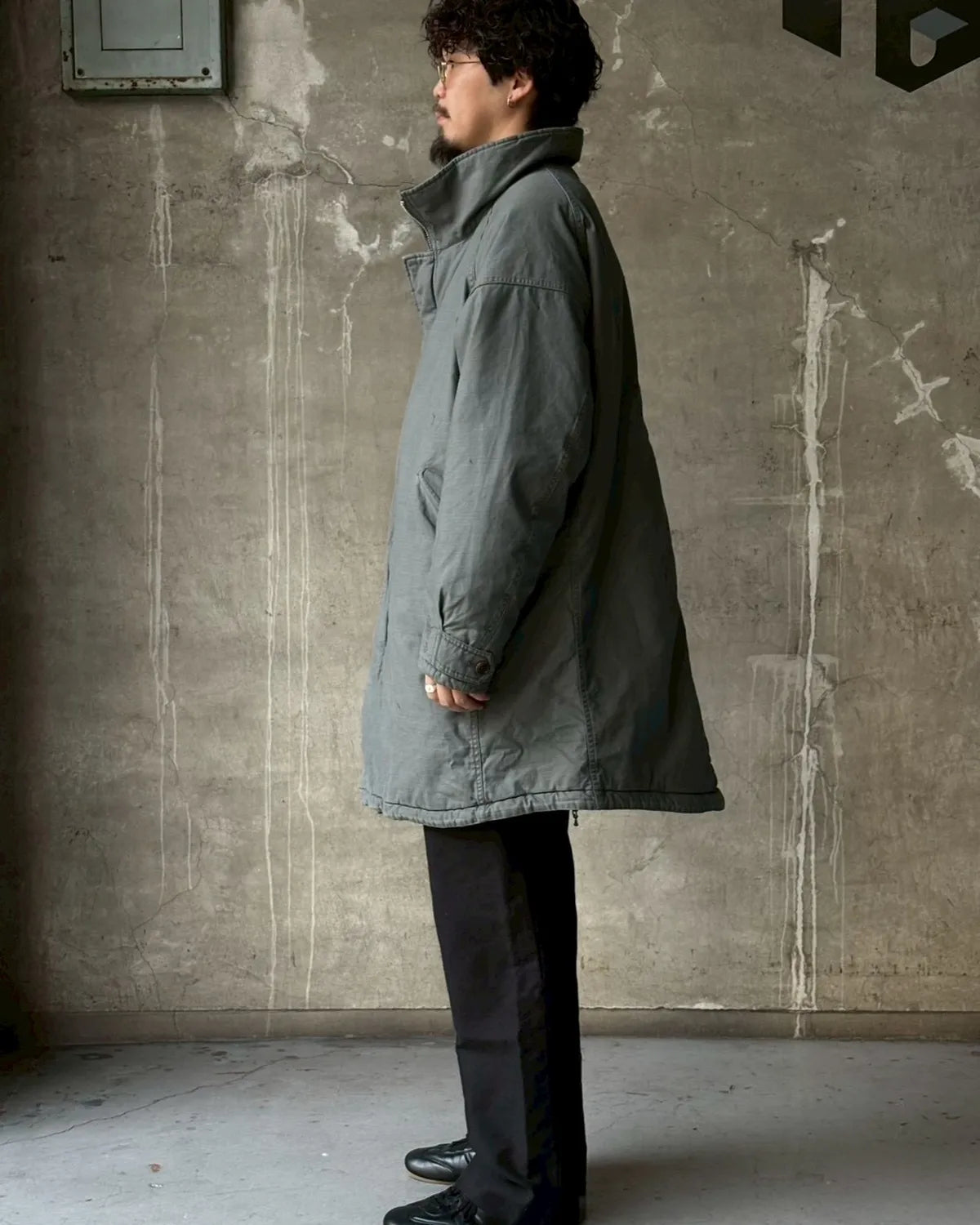 NONNATIVE / TROOPER PUFF COAT COTTON BACKSATIN PIGMENT DYE WITH WINDSTOPPER® (NN-JU4707)