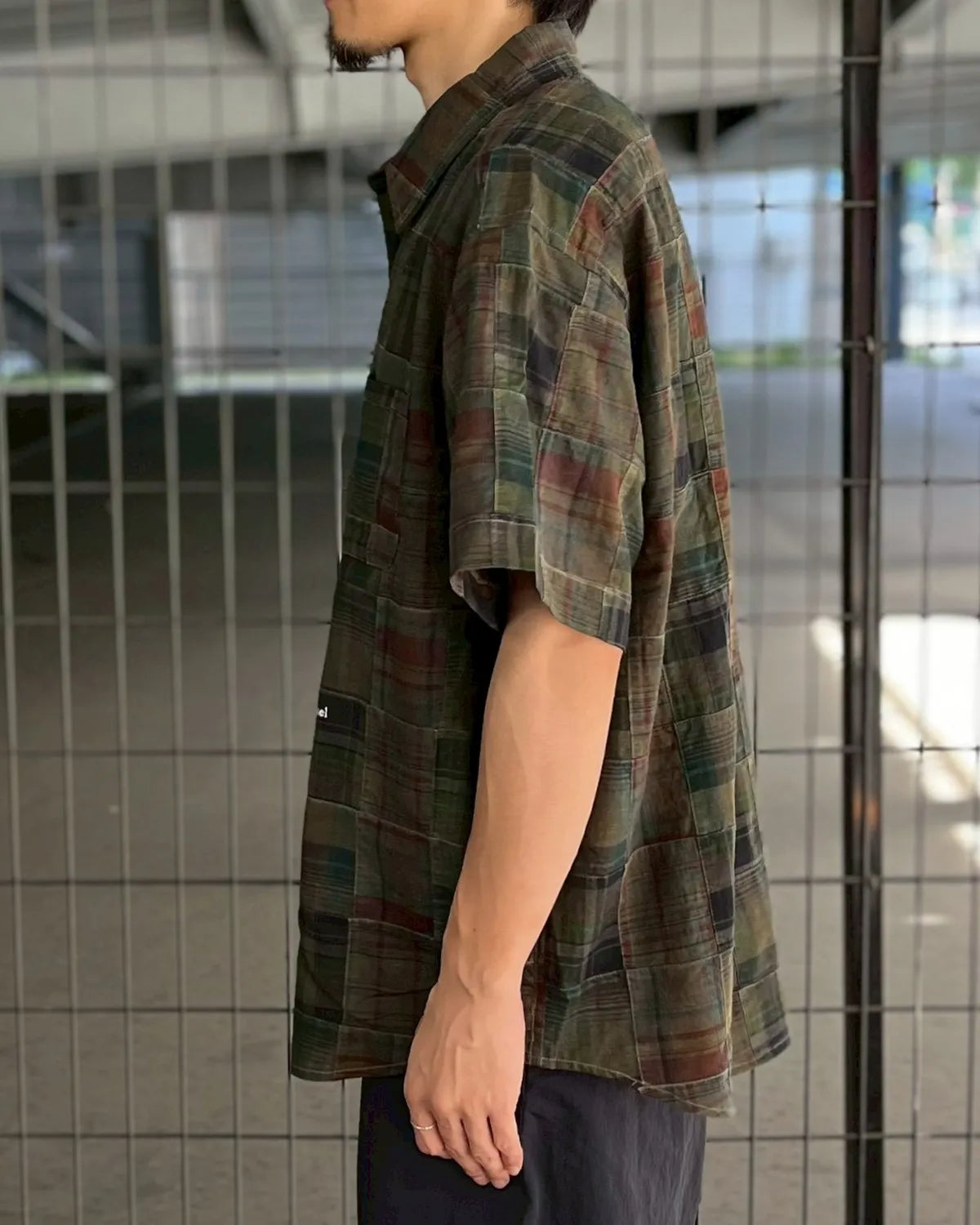 SEQUEL / PATCHWORK SHORT SLEEVE SHIRT (SQ-26SS-SH-04)