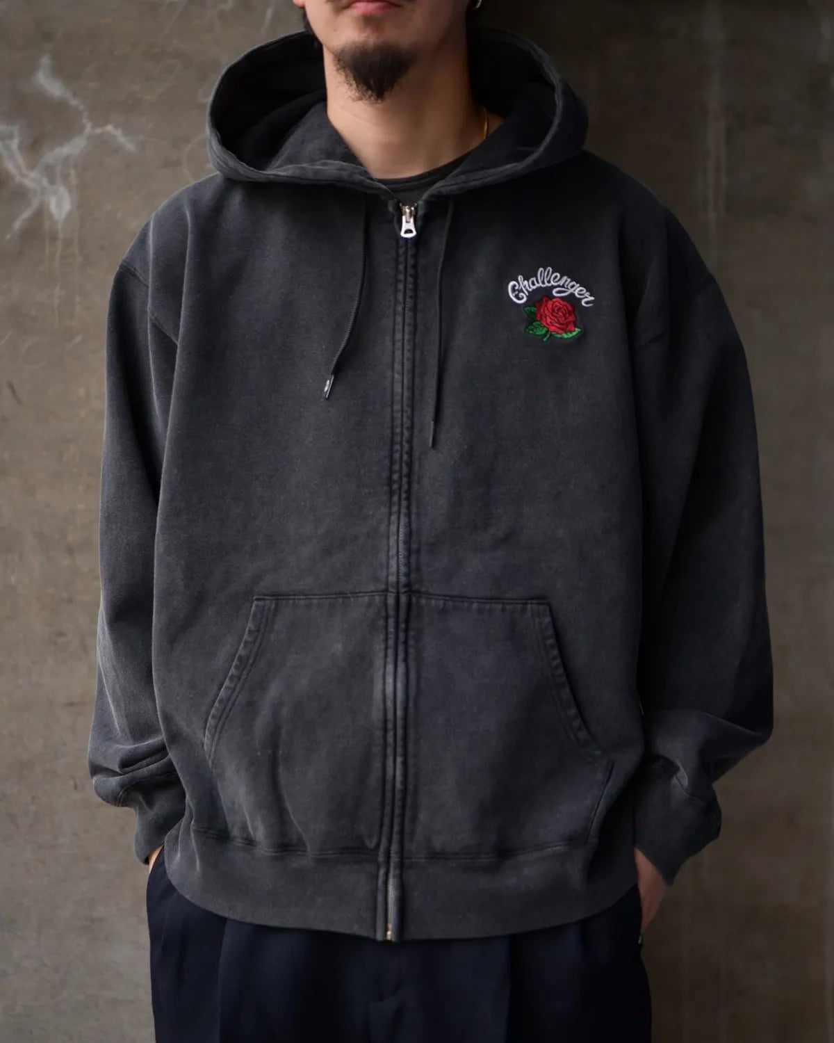 CHALLENGER / ROSE ZIP HOODIE (CLG-SW 025-015)