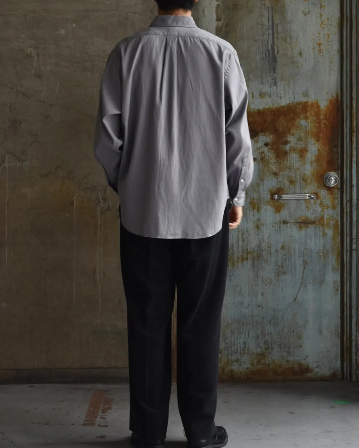 A.PRESSE / Double Weave Twill  Regular Collar Shirt (25AAP-02-10)