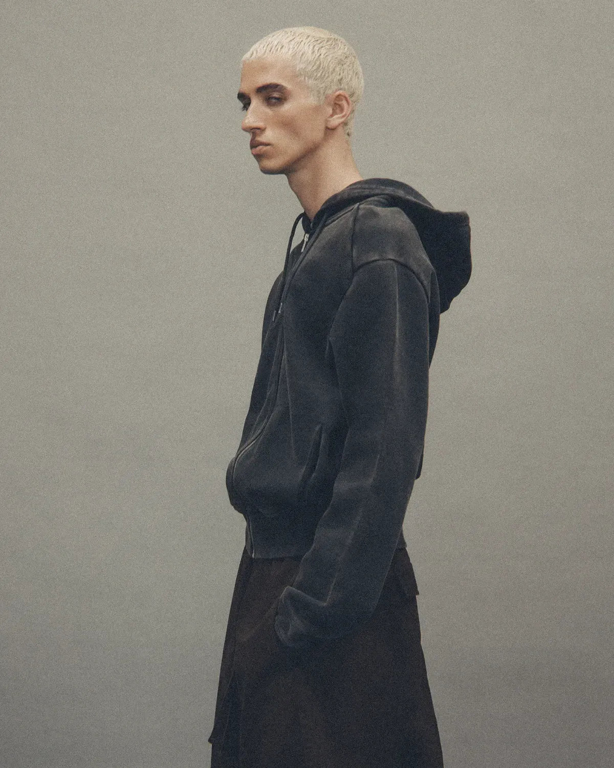 entire studios / SLIM ZIP UP SWEAT PARKA (ESFW26HO03012)