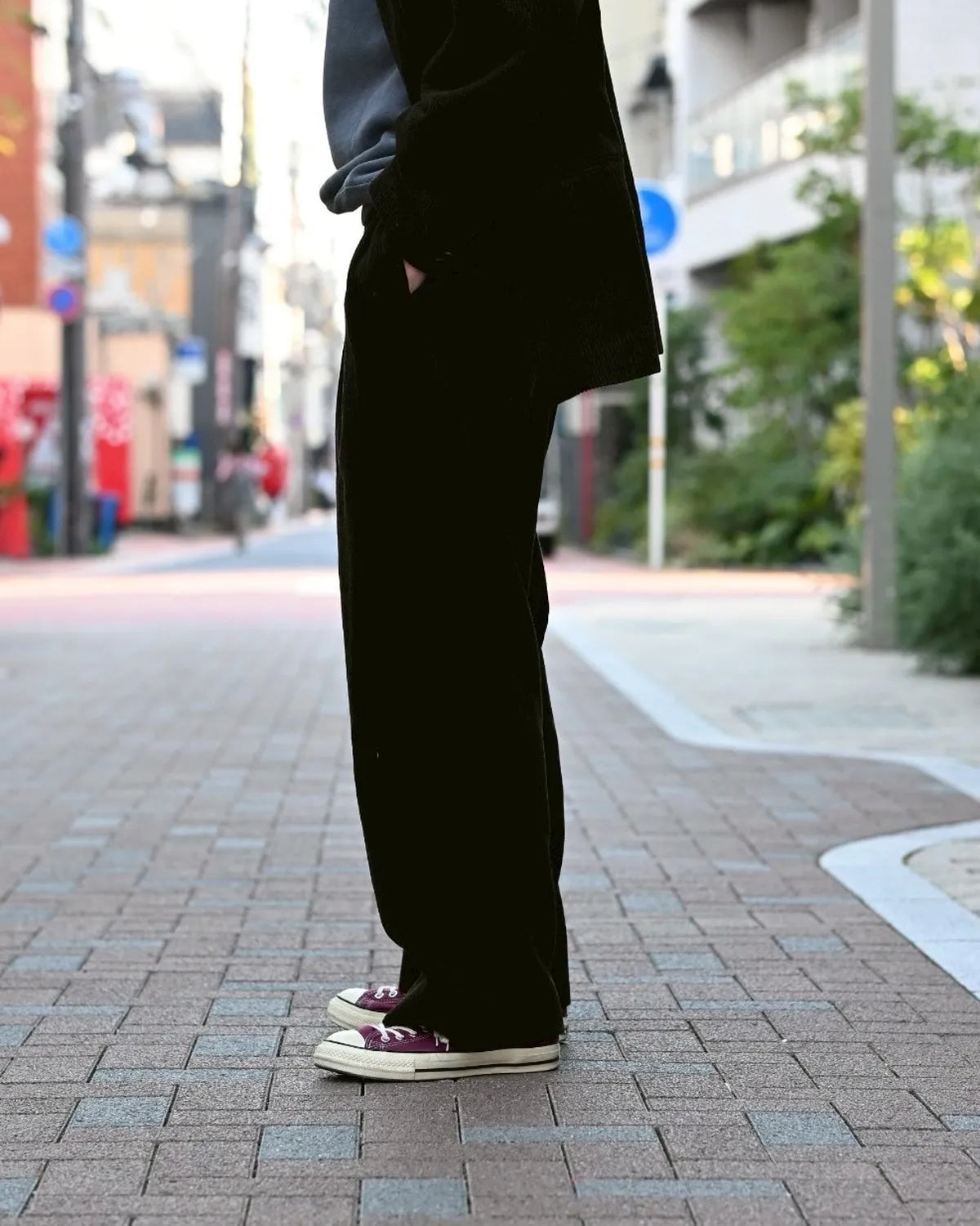 A.PRESSE / Wool Corduroy Wide Tapered Trousers (25AAP-04-03)
