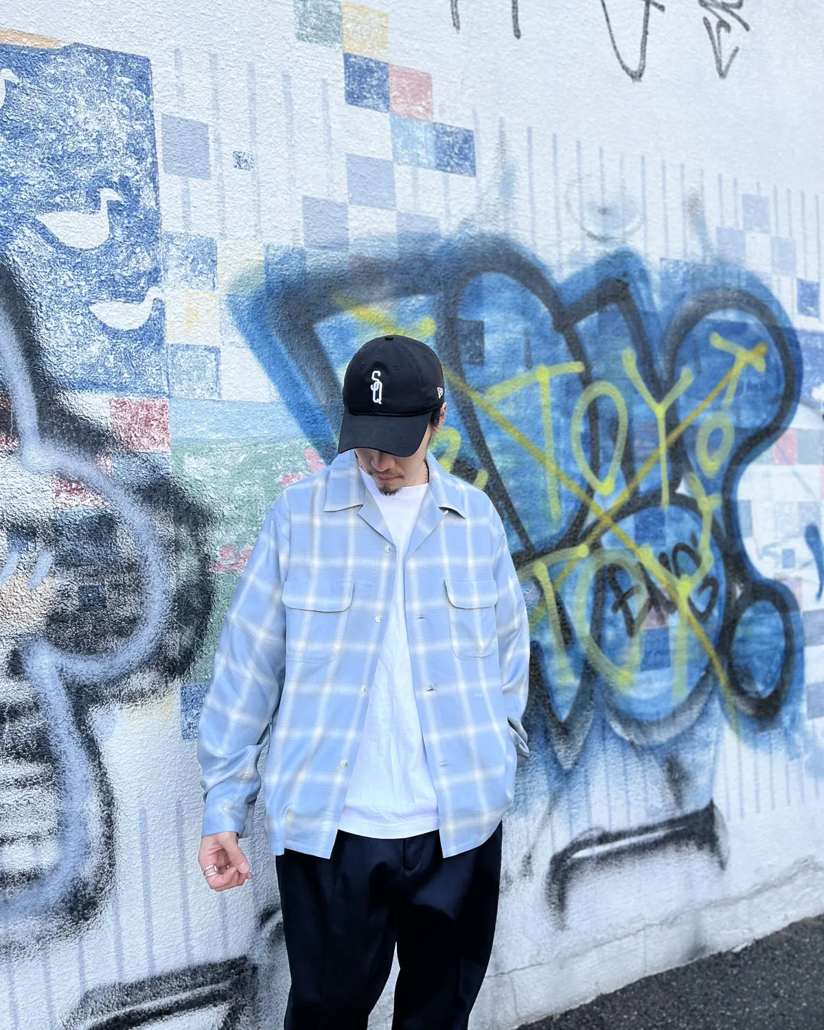 SEQUEL / OMBRE CHECK LONG SLEEBE SHIRT (SQ-26SS-SH-02)