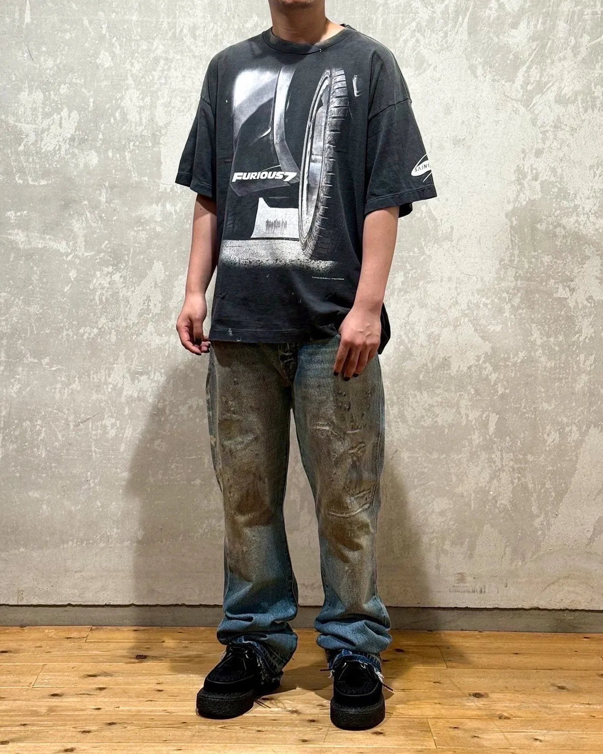 ©︎SAINT Mxxxxxx × FAST & FURIOUS / FF_SS TEE - FURIOUS 7 (SM-HR1-0000-C74)