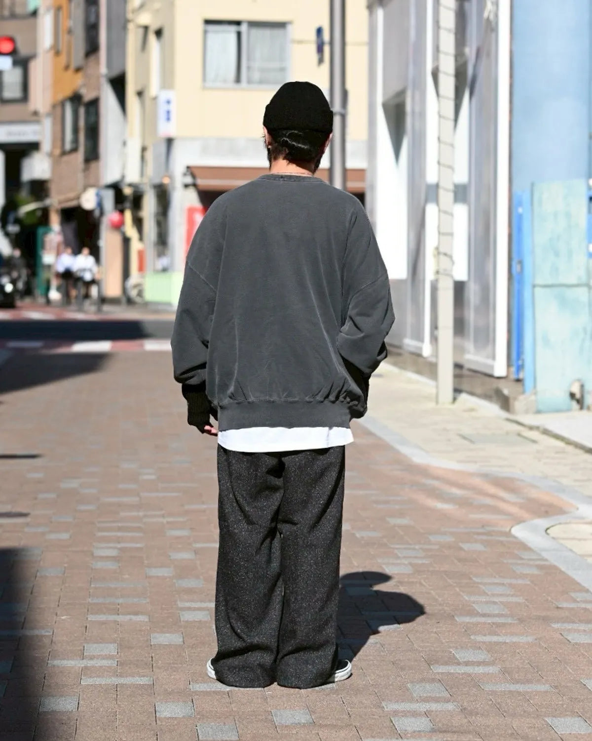 COOTIE PRODUCTIONS® / Silk Nep Herringbone 2 Tuck Wide Trousers (CTE-25A120)