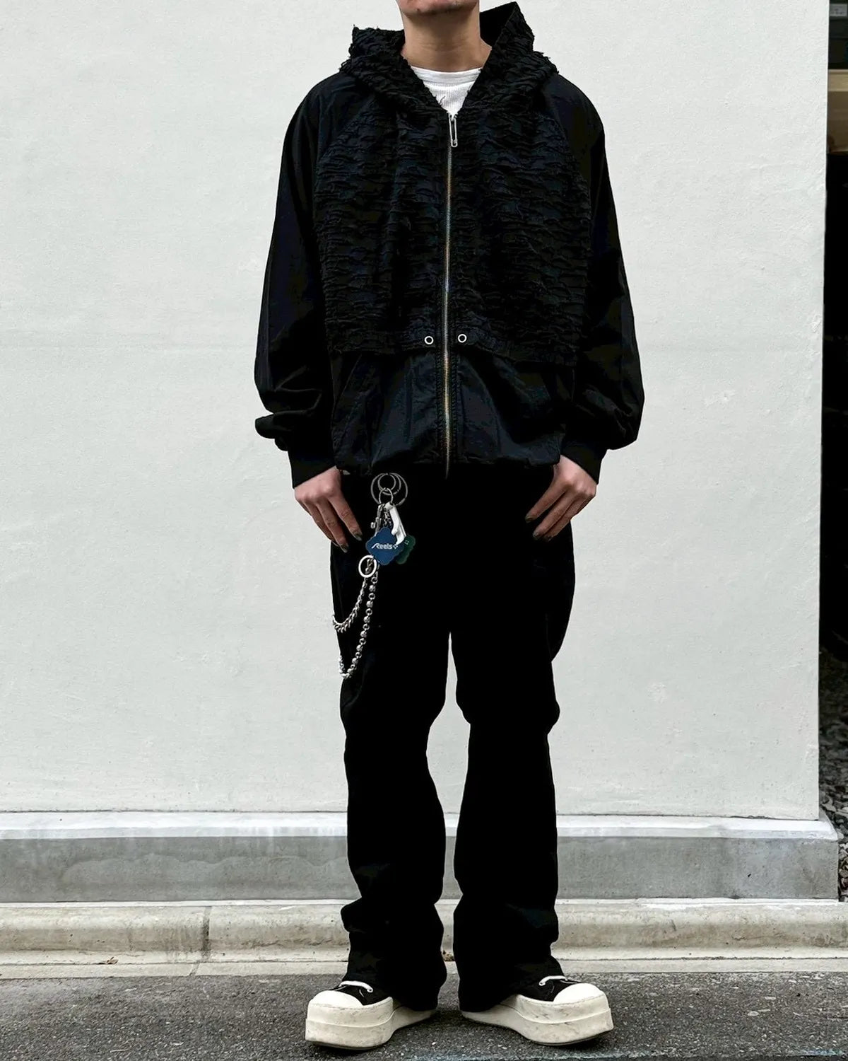 A Good Bad Influence / FULL DIS TRESSED HOODIE (AGBI-26SS-CHD01)