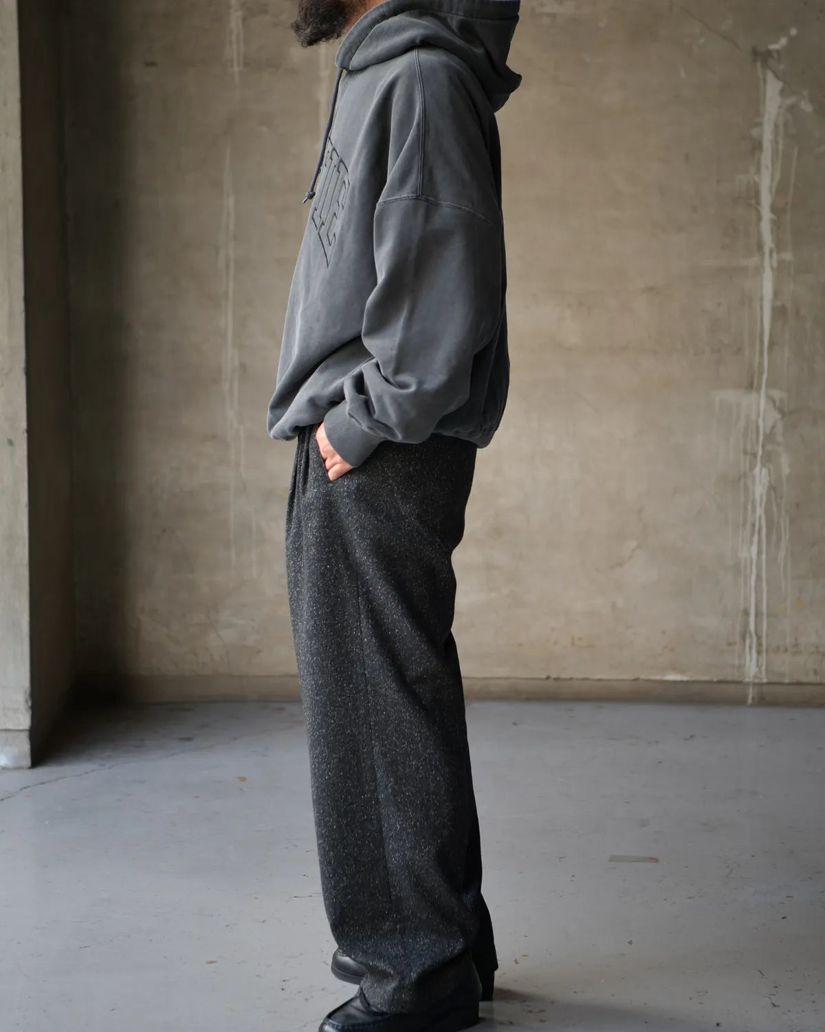 COOTIE PRODUCTIONS® / Chubby SwePigment Dyed Open End Yarn Sweat Hoodie (CTE-25A312)