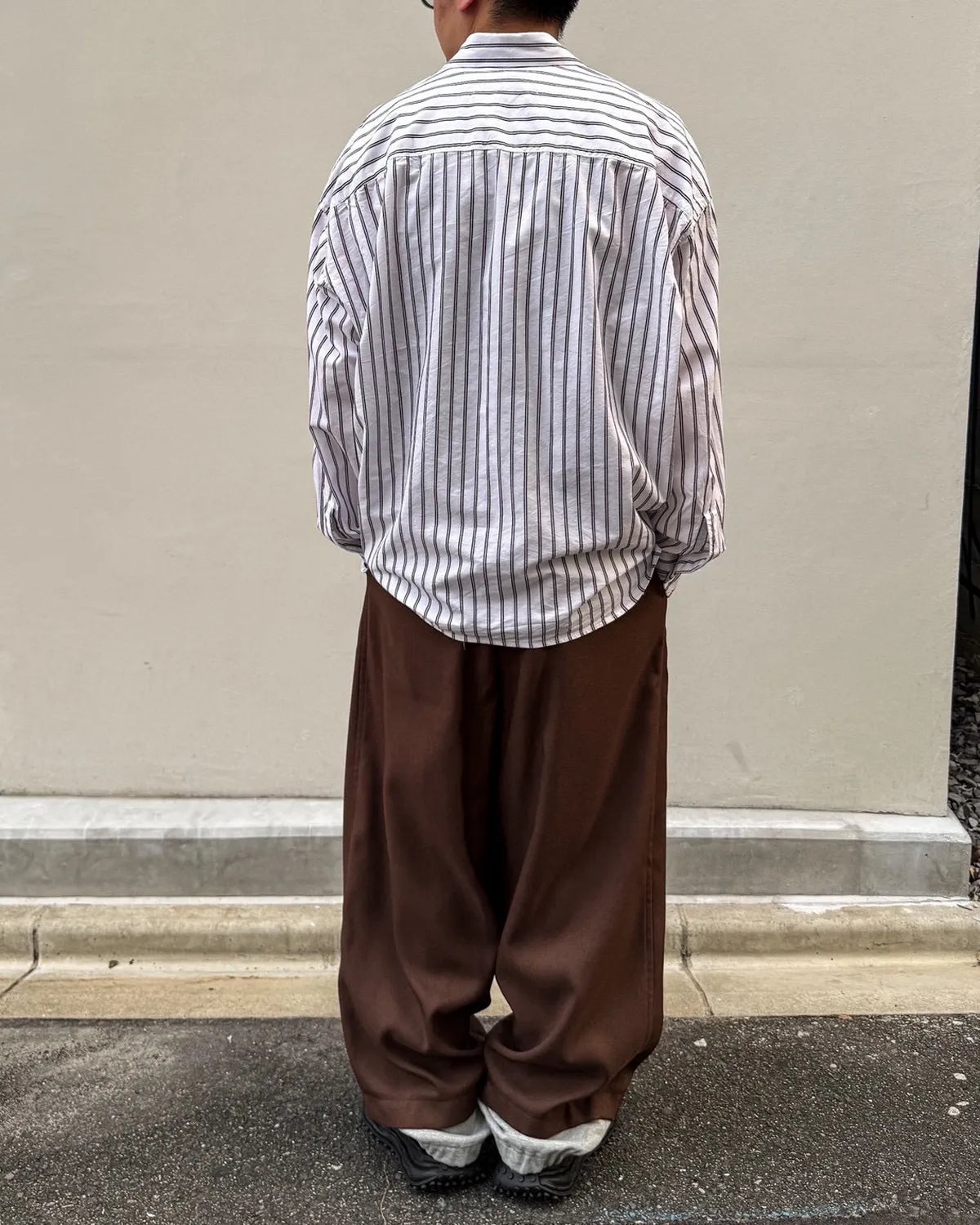 Maison MIHARA YASUHIRO / Sweat Layered Twill Pants (A17PT072)