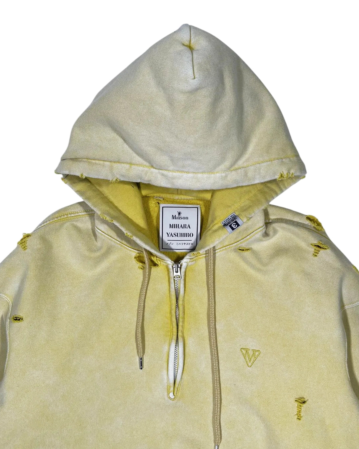 メゾン ミハラヤスヒロ Distressed Zip-up Hoodie 50 Maison MIHARA YASUHIRO ONLINE STORE（メゾンミハラヤスヒロ
