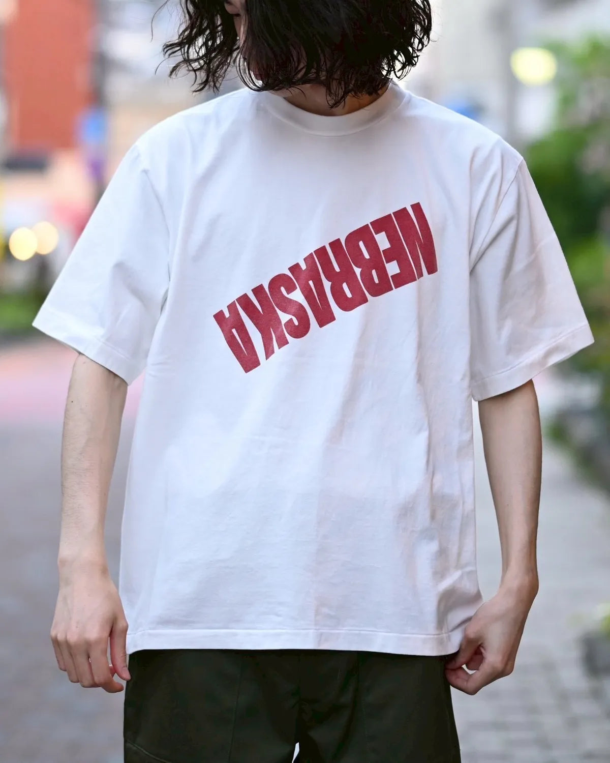 blurhmsROOTSTOCK / NEBRASKA Print Tee WIDE (bROOTS25S34S26D)