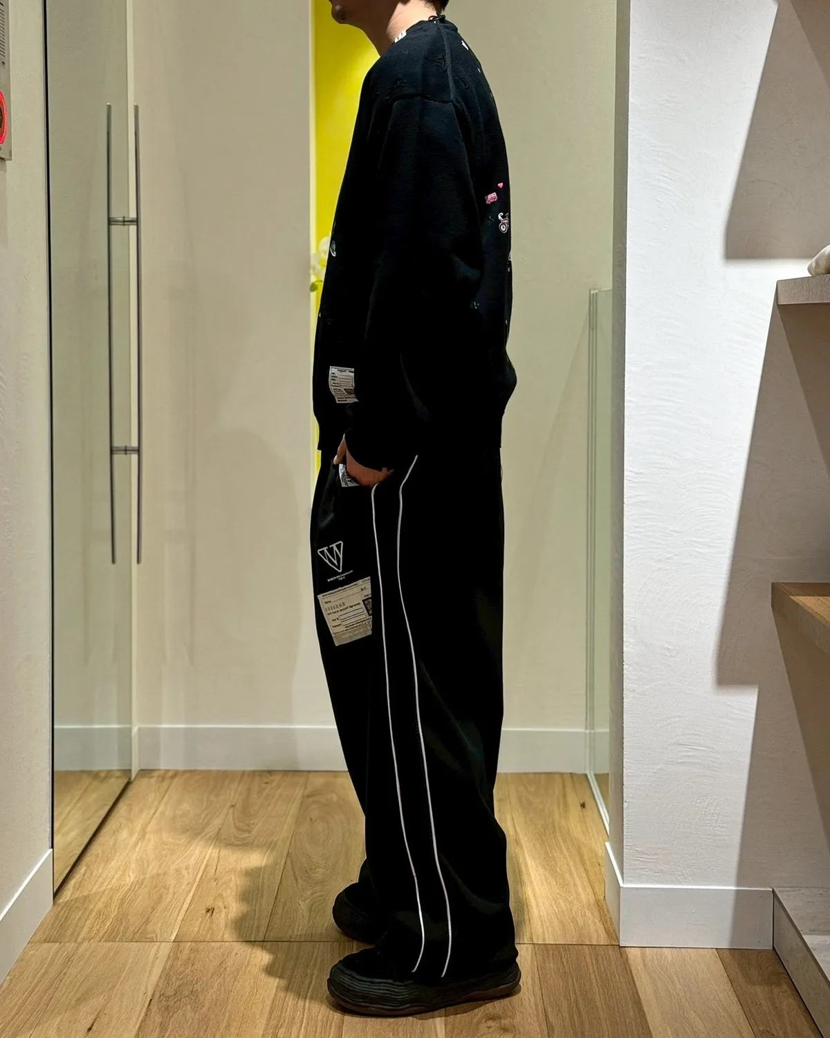 Maison MIHARA YASUHIRO / Kids Sticker Printed Knit Sweater (J16SW700)