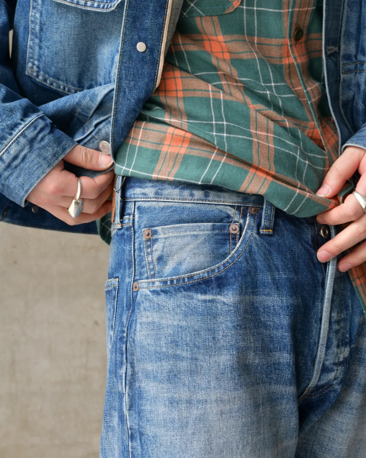 MASSES / DENIM 5P PANTS H.WASH (1261015012)