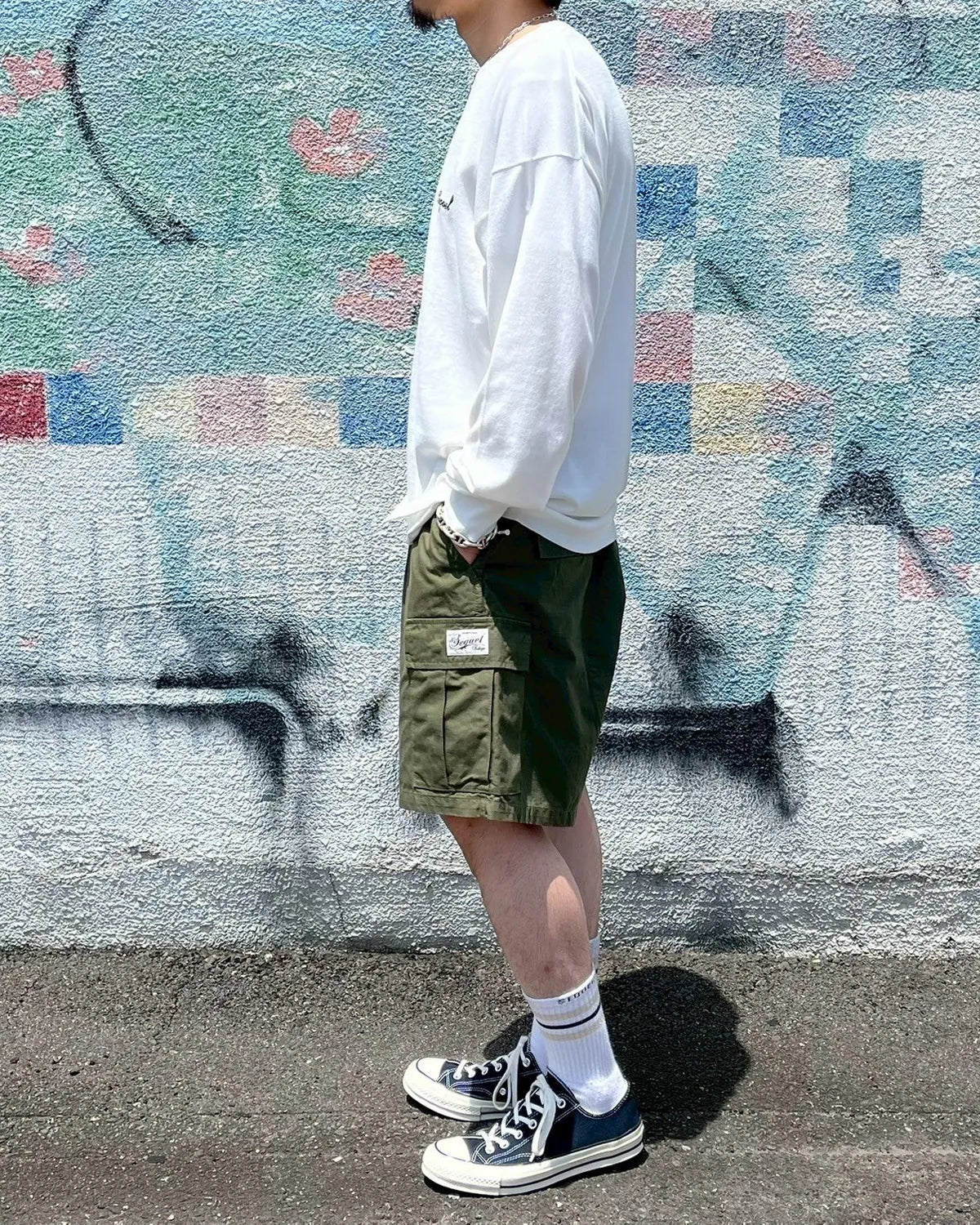 SEQUEL / CARGO SHORTS(TYPE-CS) OLIVE (SQ-25SS-SP-02)
