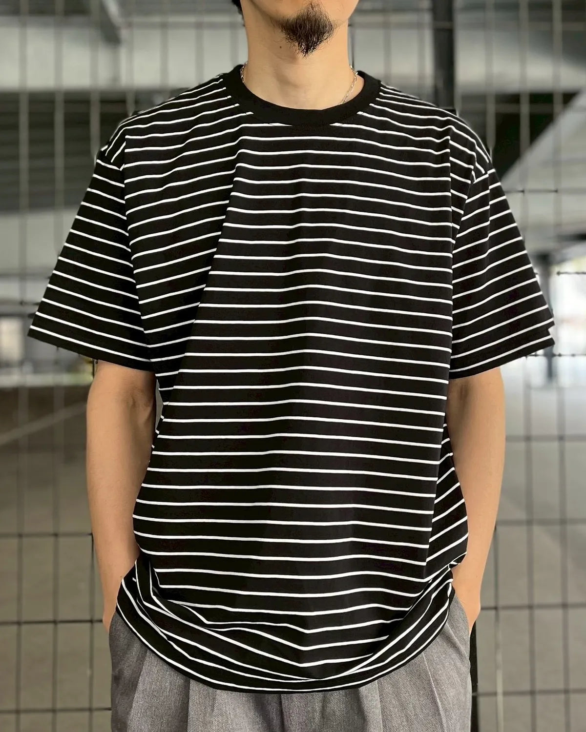 SEQUEL / BORDER T-SHIRT (SQ-26SS-CS-01)