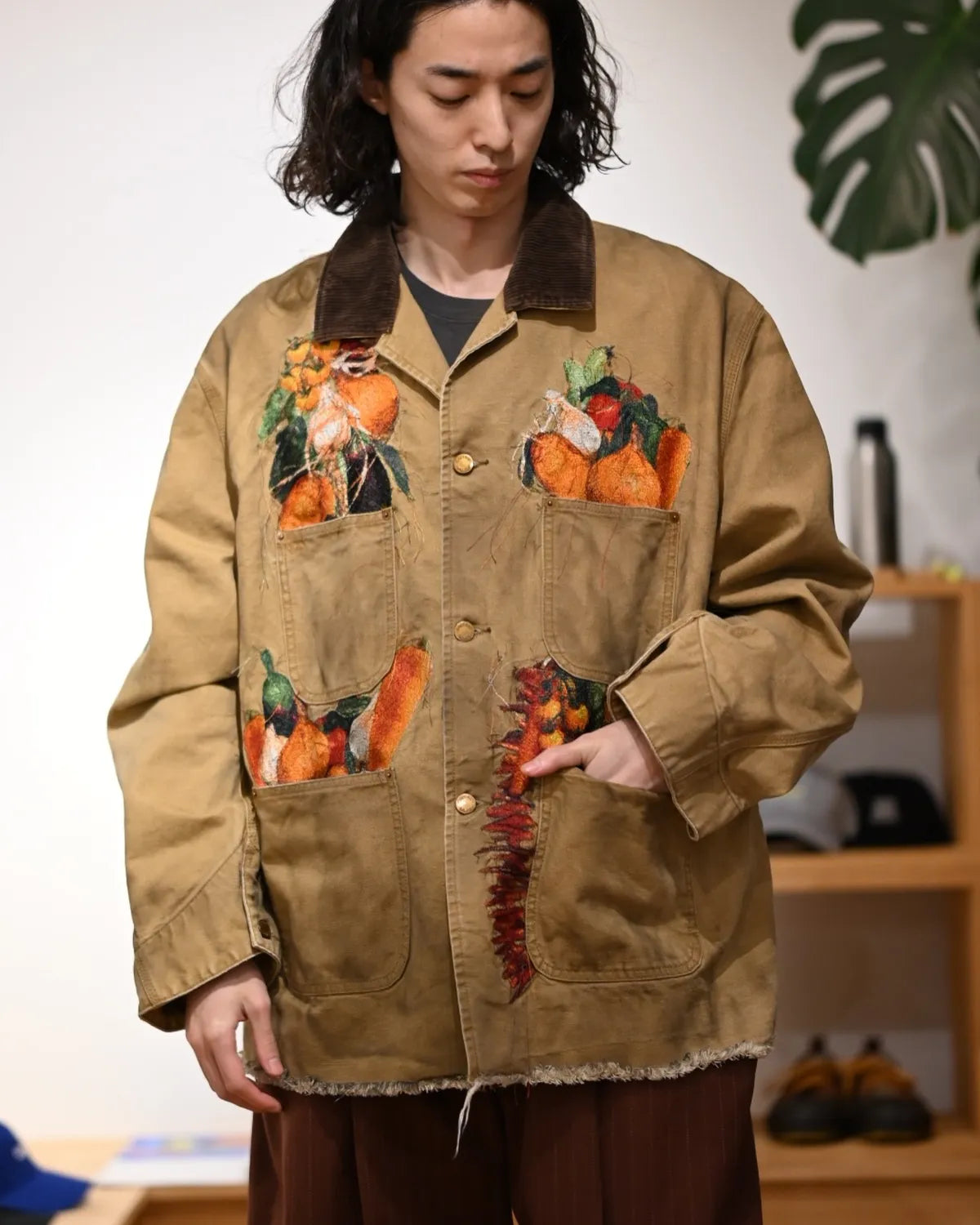 doublet / VEGETABLE EMBROIDERY WORK JACKET (26SS19BL249)