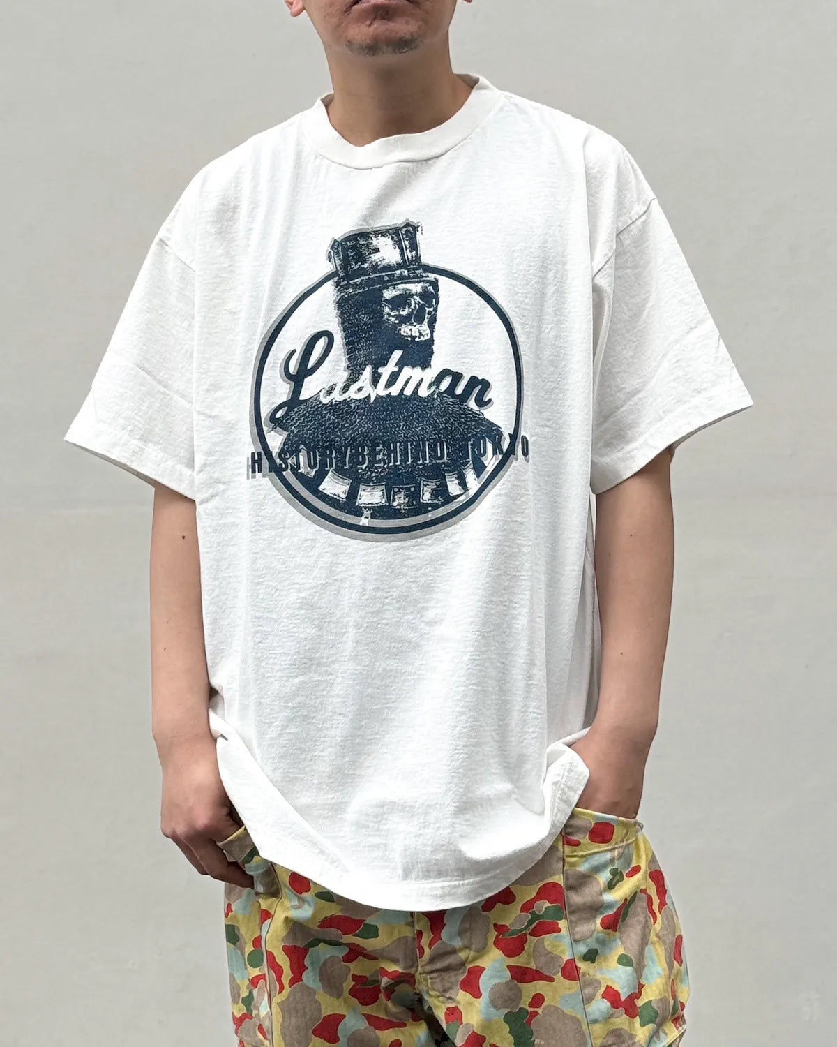 LASTMAN / PRINTED TEE SHIRTS "KNIGHT SKULL" (261LM-CT16)
