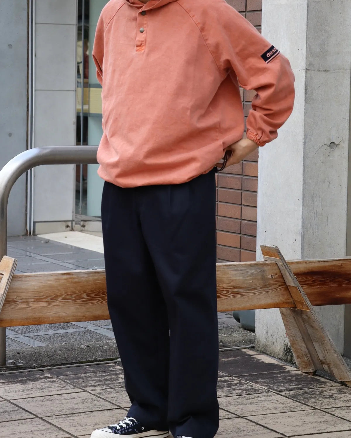 DESCENDANT / DC-3 ORGANIC COTTON TWILL TROUSERS (262TQDS-PTM01)