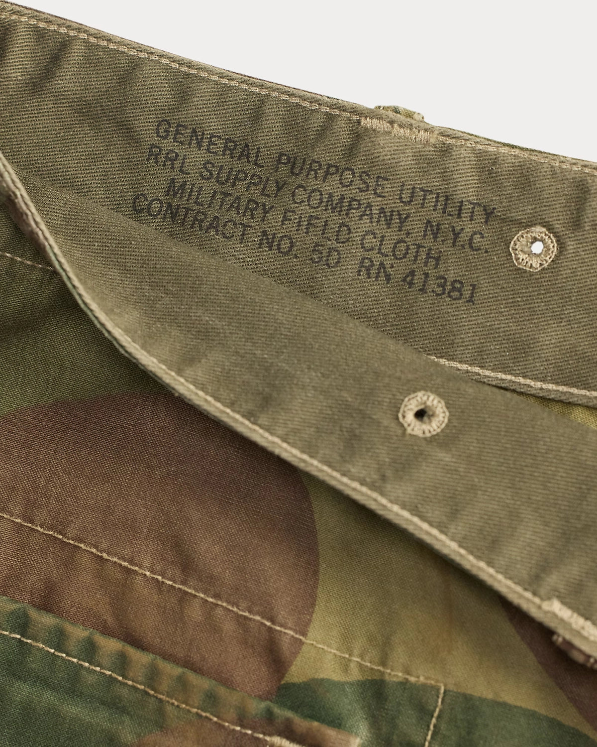 RRL / カモ ポプリン カーゴ フィールド パンツ (MNRRPNT14A20038)