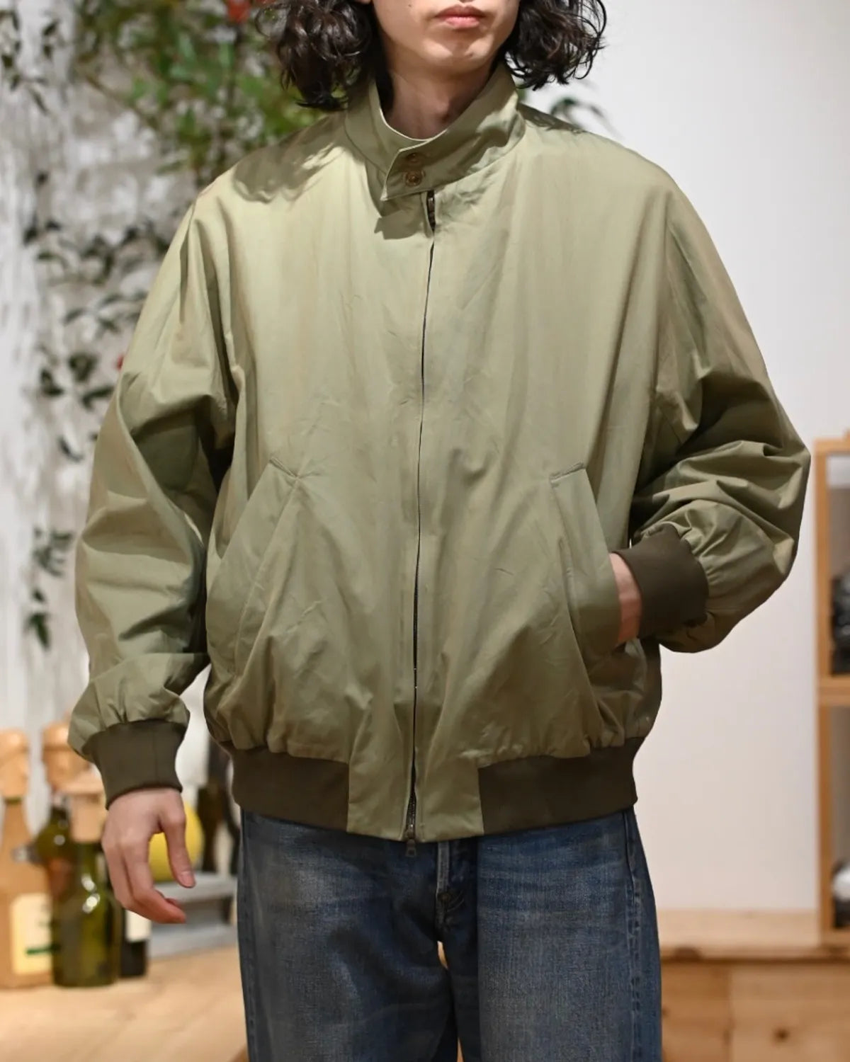 blurhms / Cooton Gabardine Harrington Jacket (BHS26S003)