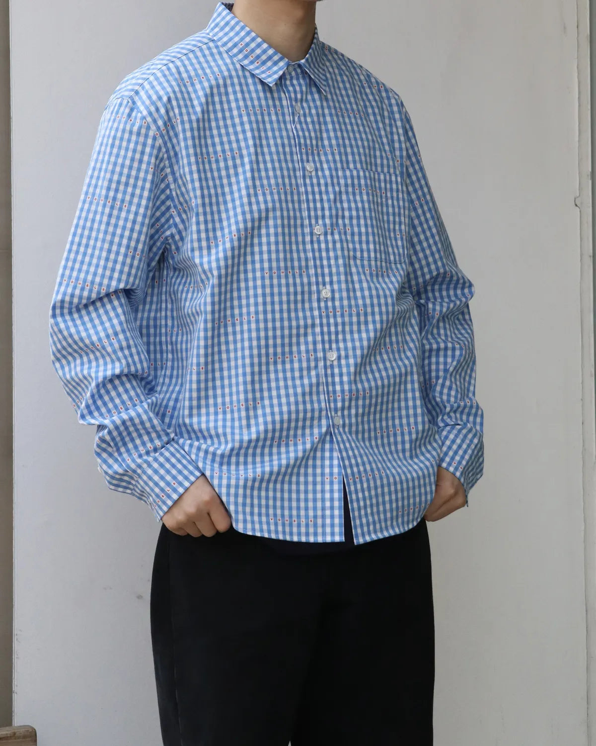 vowels / MICRO PLAID SHIRT (VO-26SS-SH035)