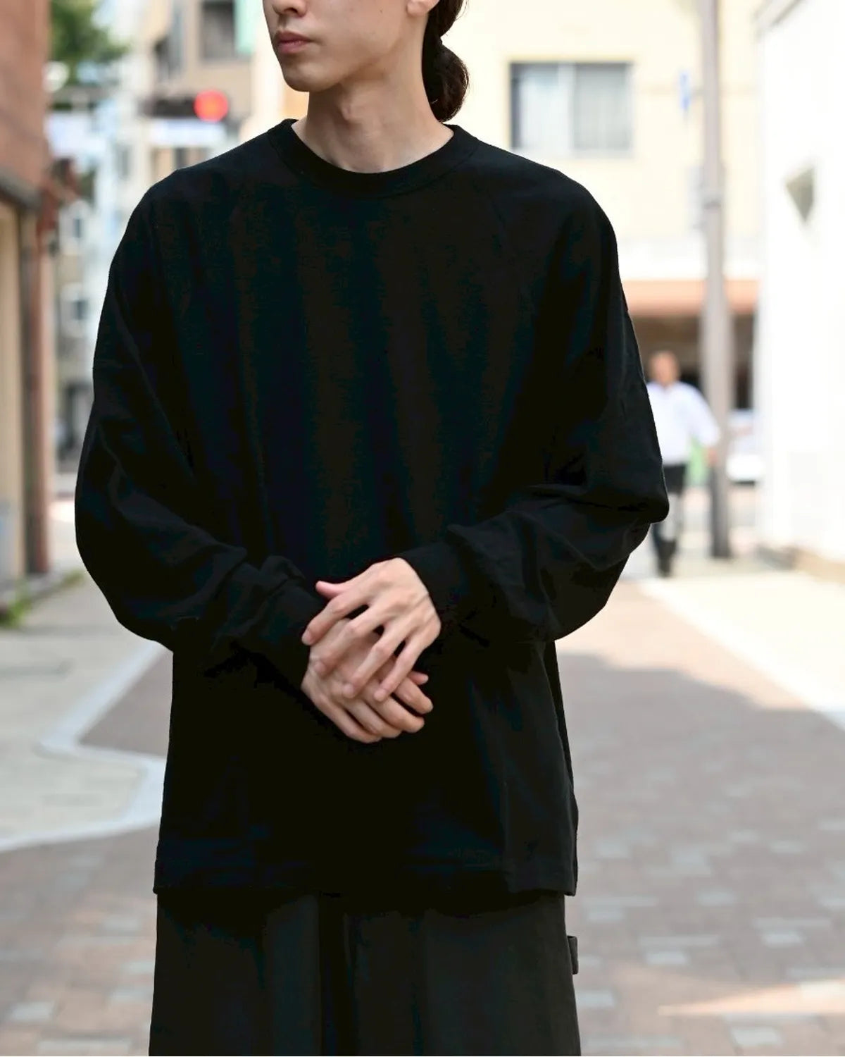 blurhms / Co/Silk Nep Raglan Tee (BHS24F037F25)