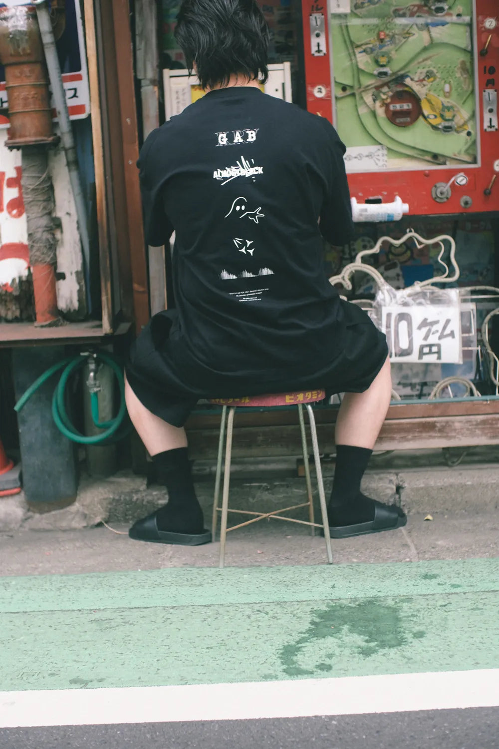 GHOST ALMOSTBLACK × KREVE / SS TEE (KRVGAB-C-5)