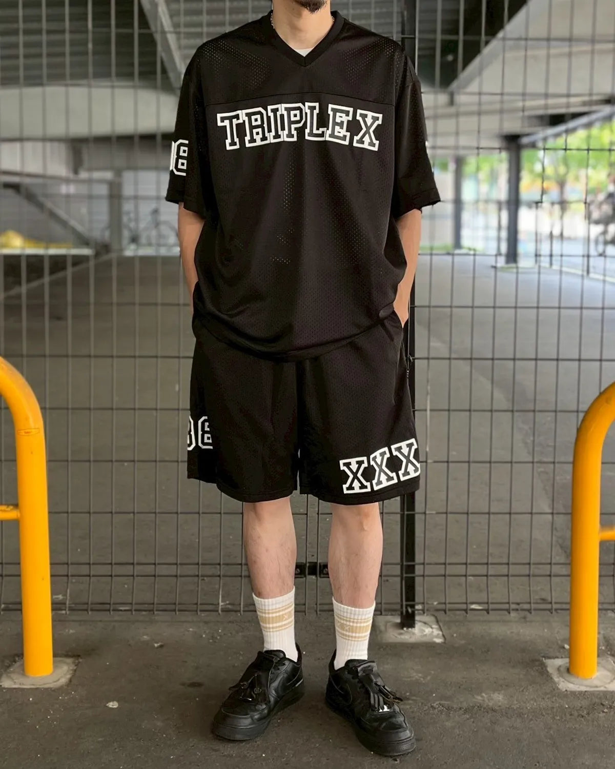 GOD SELECTION XXX / MESH BOARD SHORTS (GX-S25-SP-03)