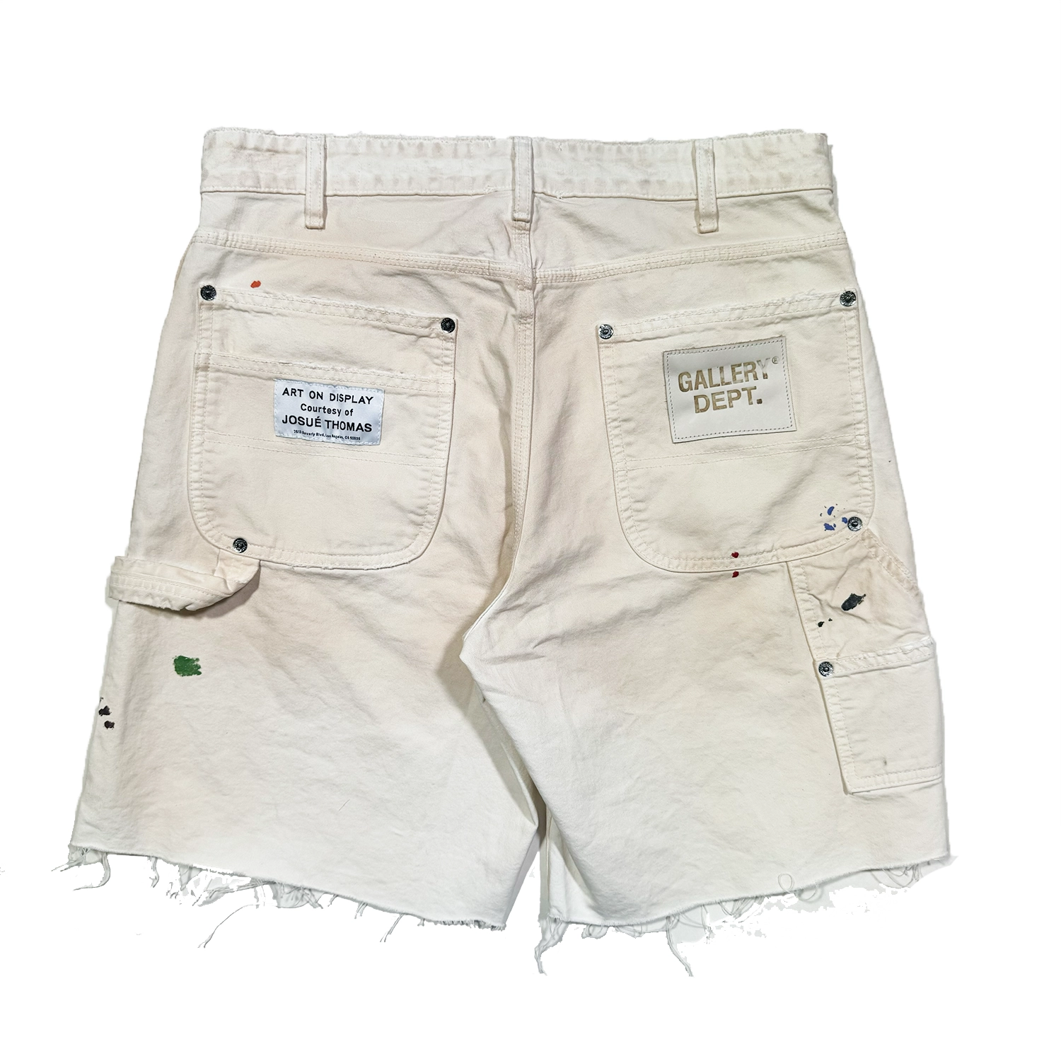 GALLERY DEPT. FLEA CARPENTER SHORTS 白 GALLERY DEPT. FLEA CARPENTER SHORTS 白