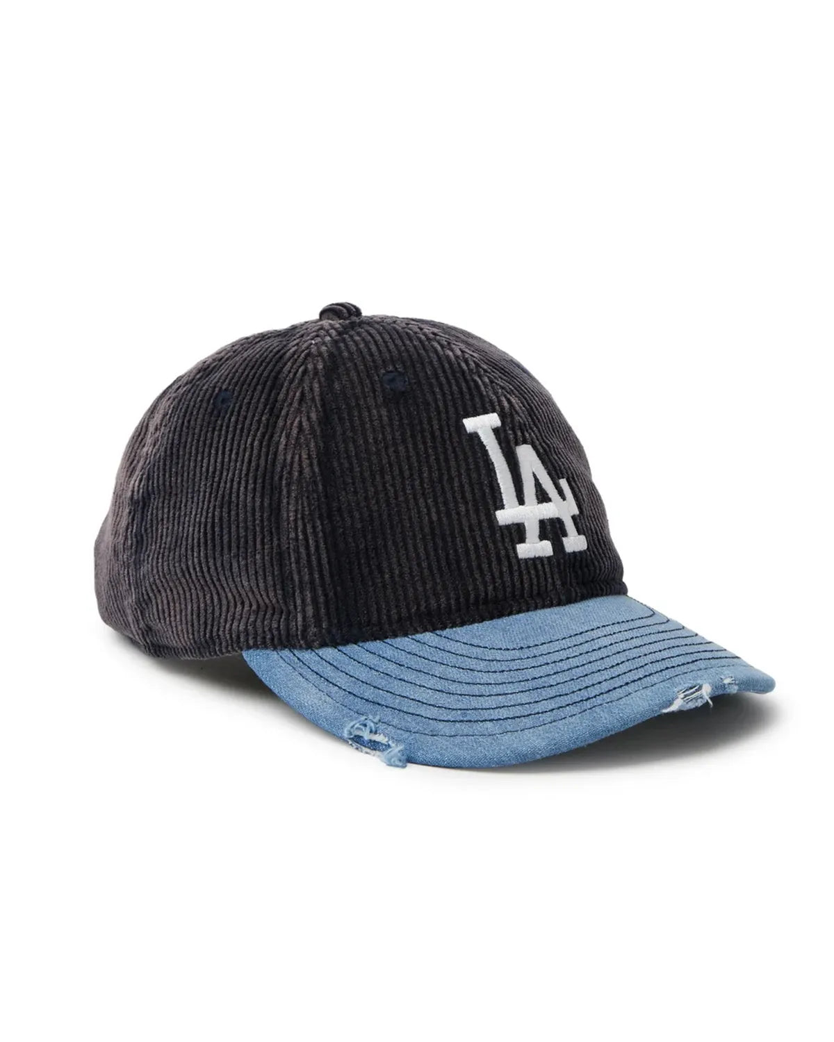 NEW ERA  / 9THIRTY Sean Wotherspoon ロサンゼルス・ドジャース ネイビーコーデュロイ ウォッシュドデニムバイザー (15156447)