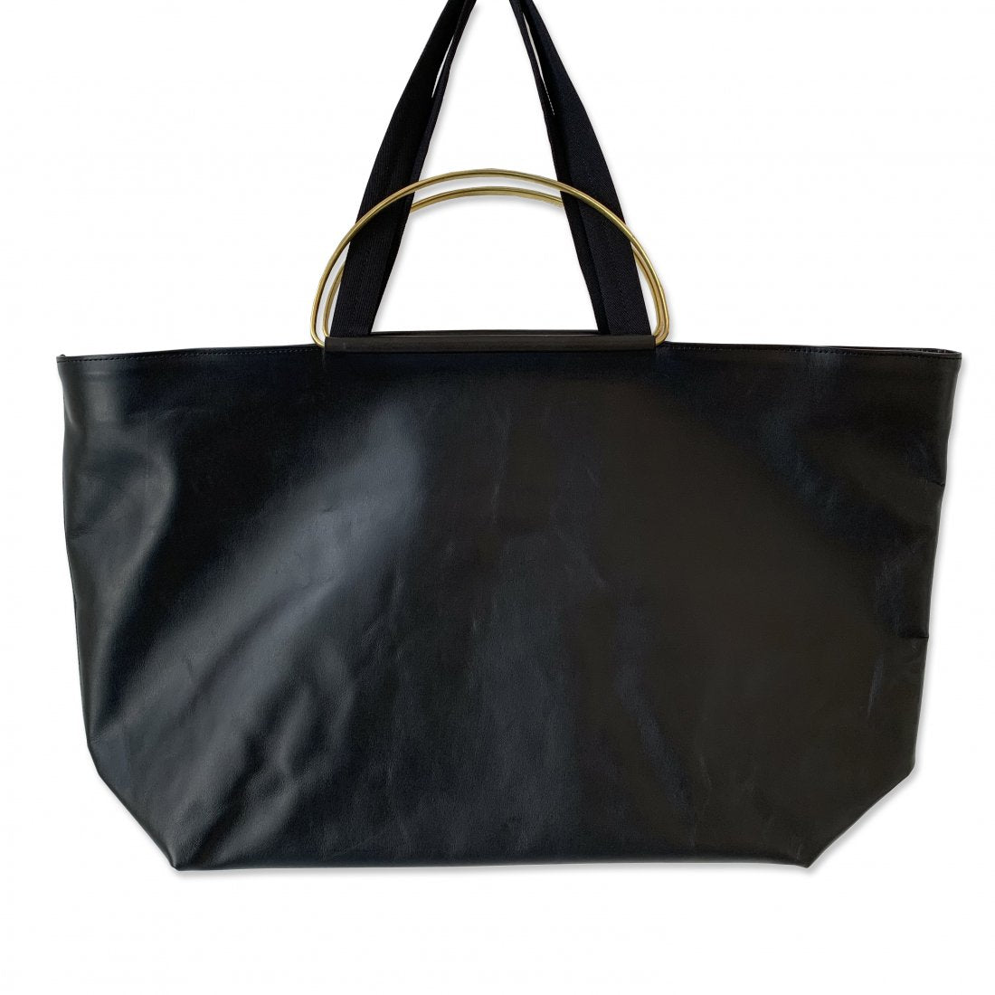 texnh/BRASS HANDLE TOTE(LEATHER)