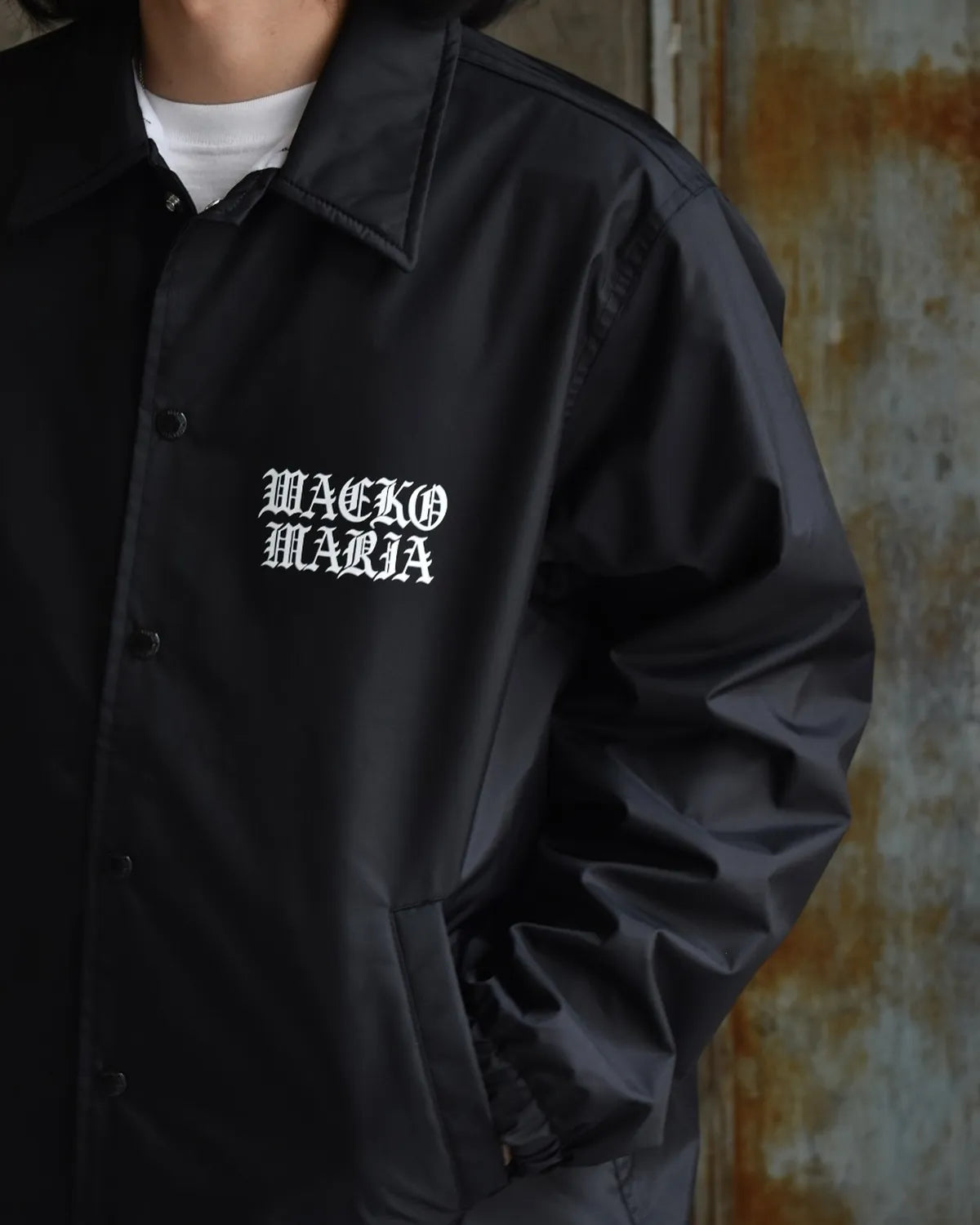WACKO MARIA × DEATH ROW RECORDS / COACH JACKET (DEATHROW-WM-BL01)