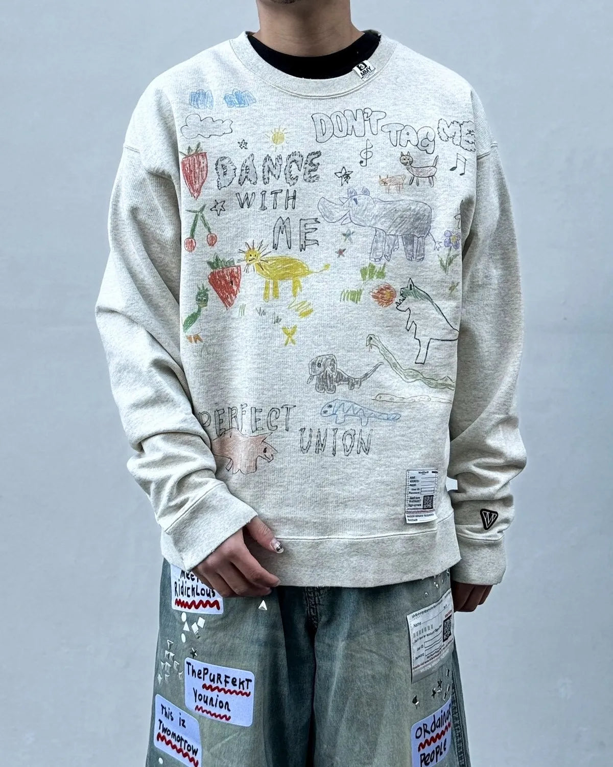 Maison MIHARA YASUHIRO / Kids Doodle Printed Sweatshirt (J16PO772)