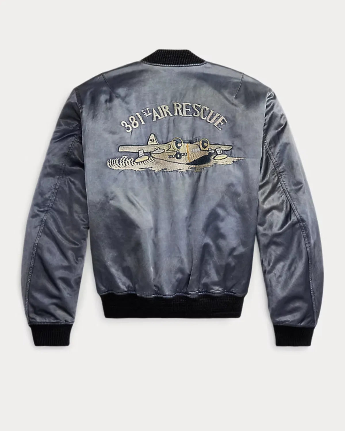 RRL / エンブロイダリー サテン フライト ジャケット (MNRROTW16020187)