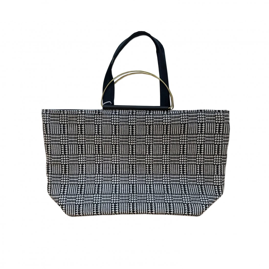 texnh/BRASS HANDLE TOTE(INLAY KNIT)