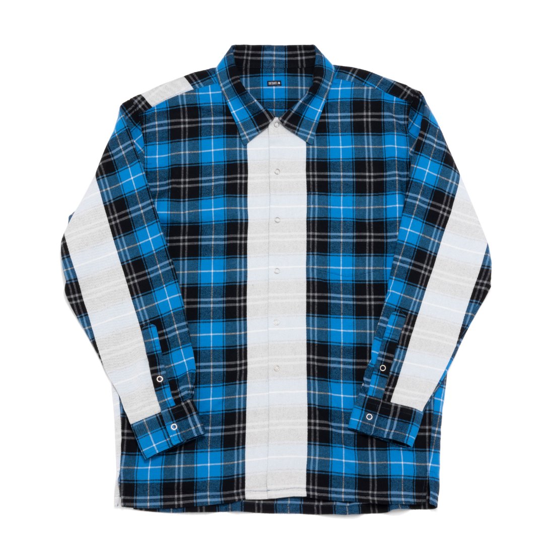 メンズSEQUEL 22AW LINE CHECK SHIRT チェックシャツ M - シャツ