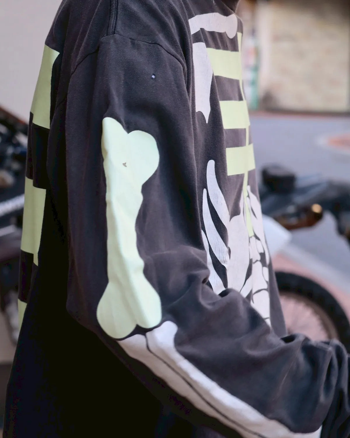 ©︎SAINT Mxxxxxx × BOUNTY HUNTER / BH_LS T-SHIRT / BONE (SM-MK8-0000-C30)