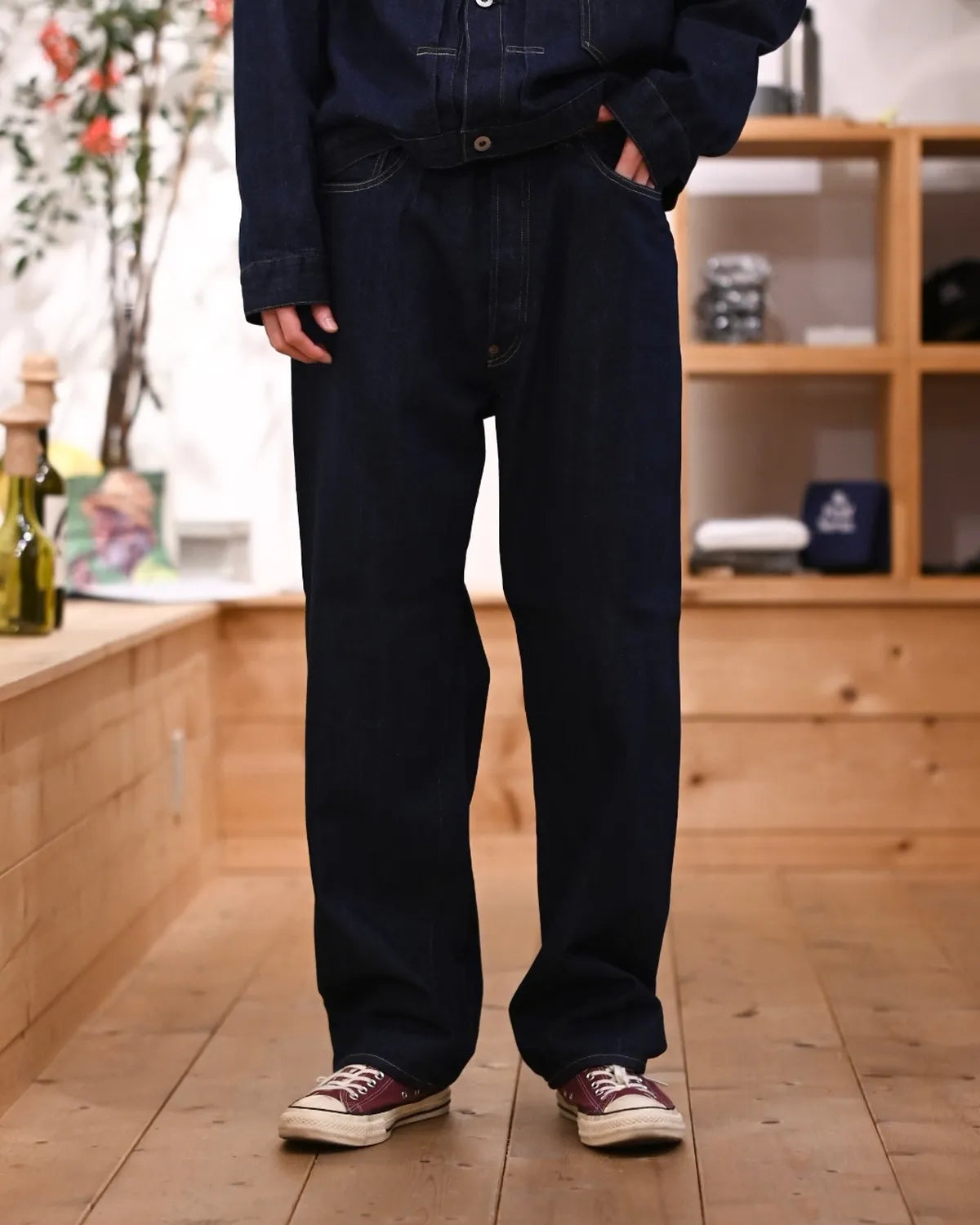 アプレッセ Washed Wide Denim Pants 32/30 (ア プレッセ) No.22 