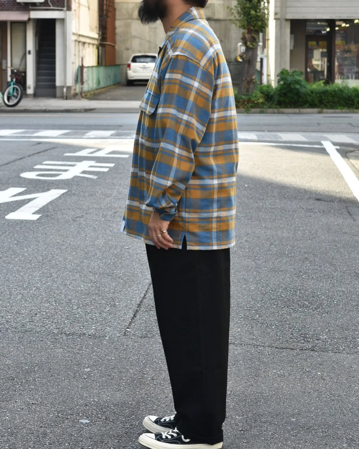 DESCENDANT / MILPITAS PLAID LS SHIRT (252TQDS-SHM03)