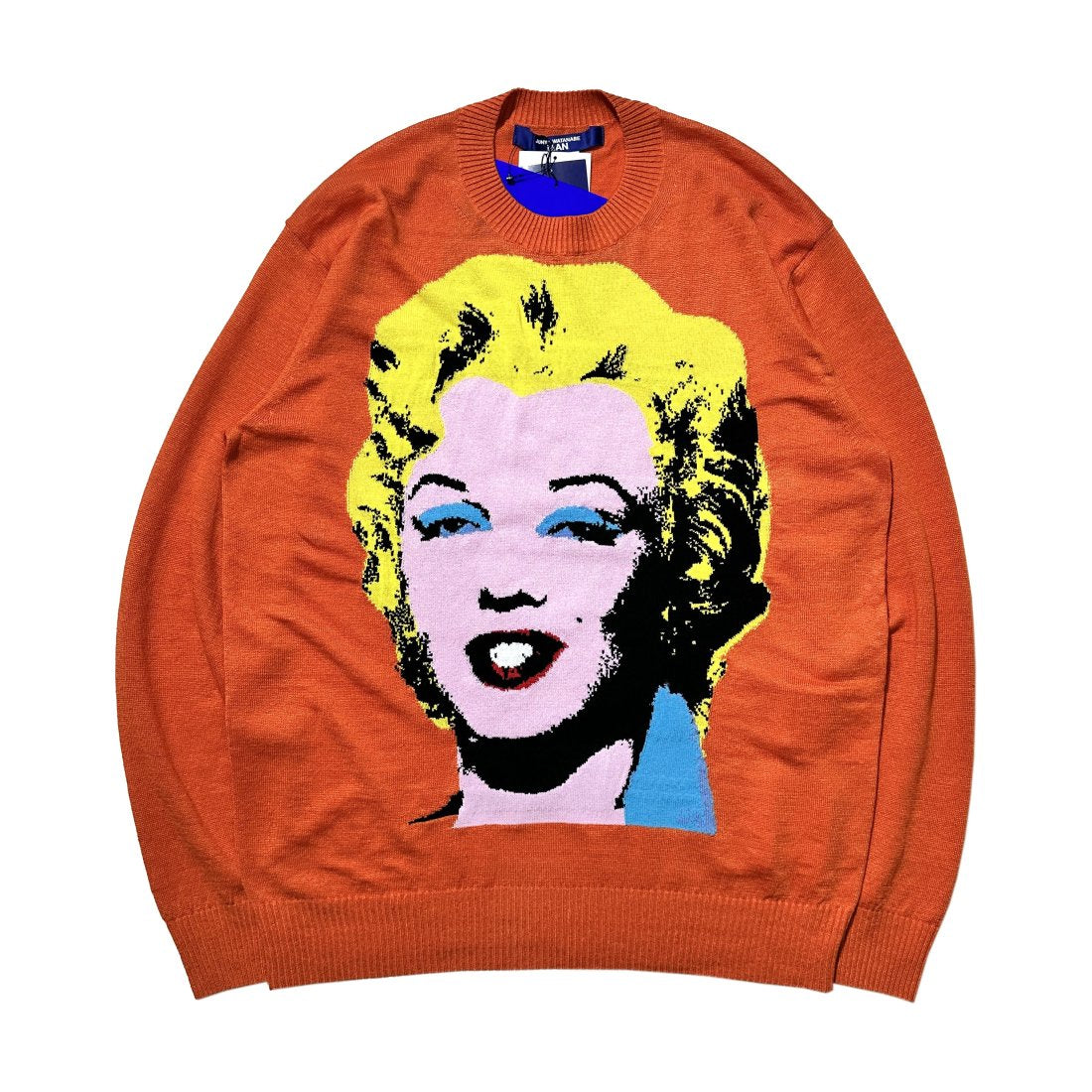 JUNYA WATANABE MAN / Multi-material MIX jersey intarsia Andy Warhol