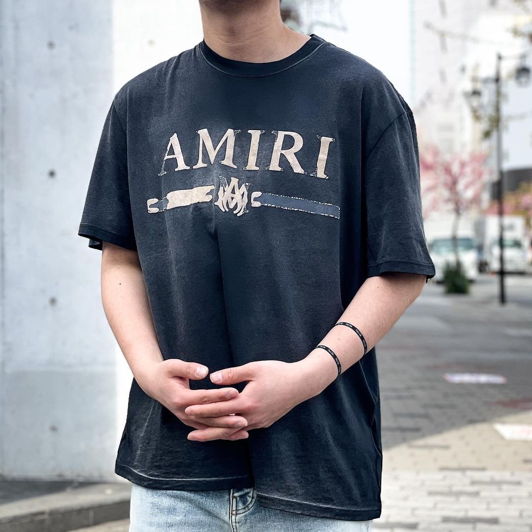 サイズAMIRI アミリ M.A. Bar Appliqué Tシャツ ホワイト M
