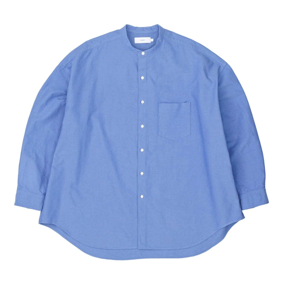 Graphpaper の Oxford L/S Oversized Band Collar Shirt (GM243-50022B)