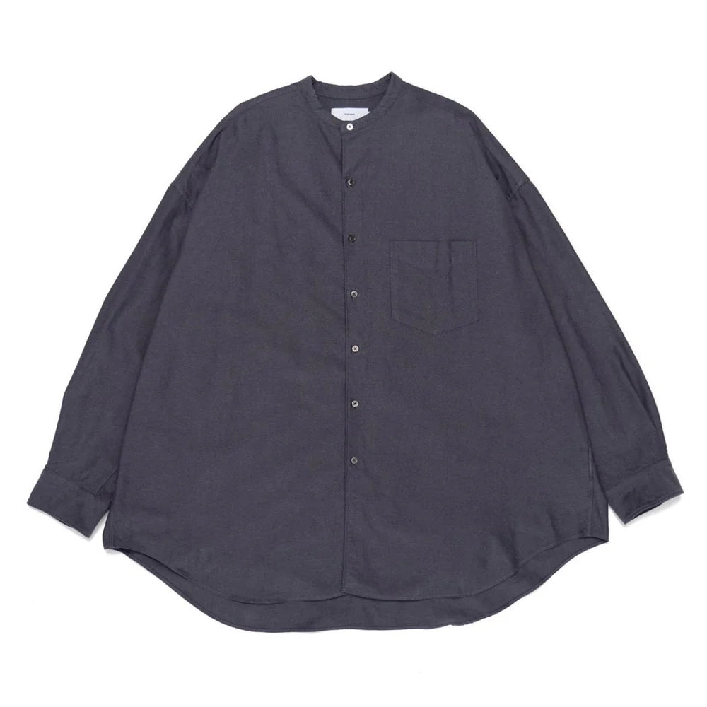 Graphpaper / Oxford L/S Oversized Band Collar Shirt (GM243-50022B)