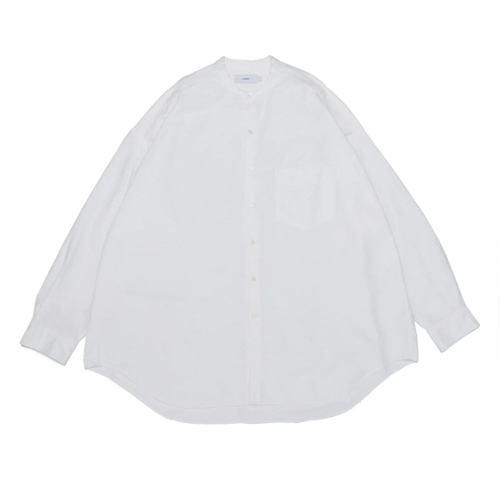 Graphpaper / Oxford L/S Oversized Band Collar Shirt (GM243-50022B)