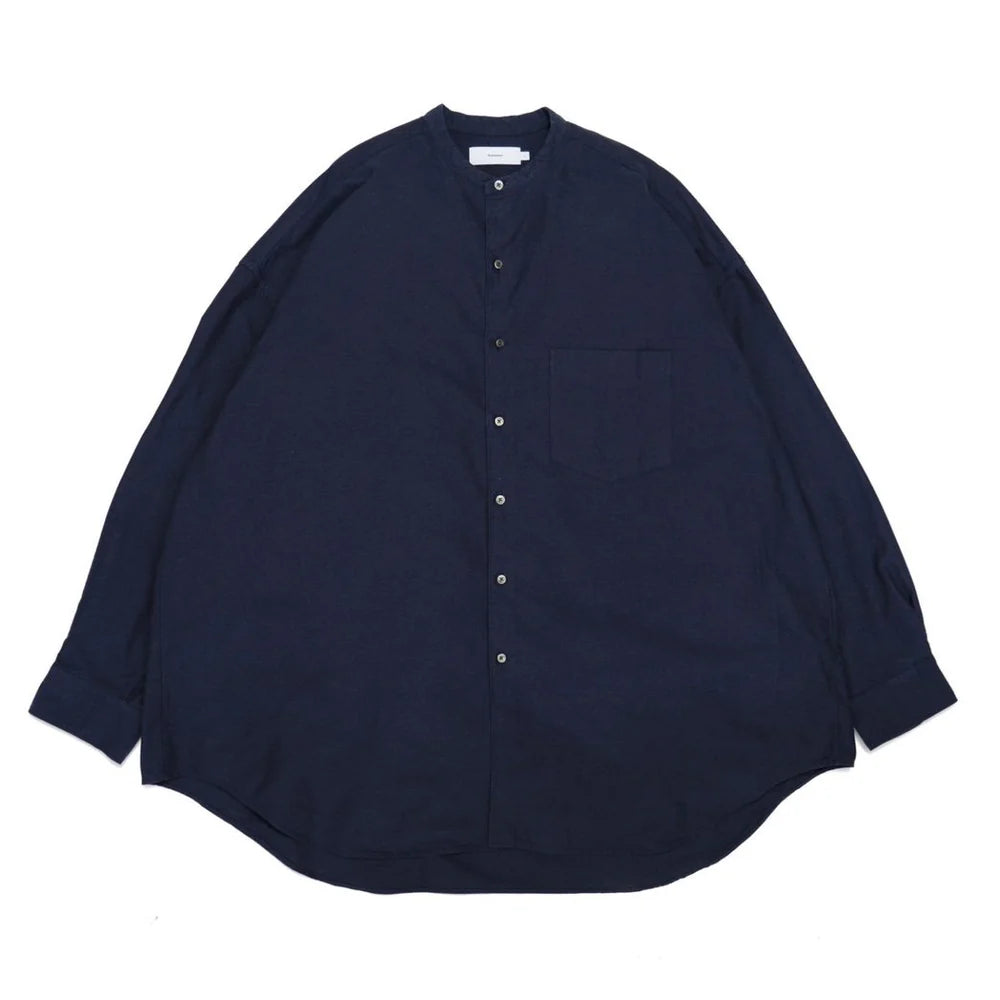 Graphpaper / Oxford L/S Oversized Band Collar Shirt (GM243-50022B)