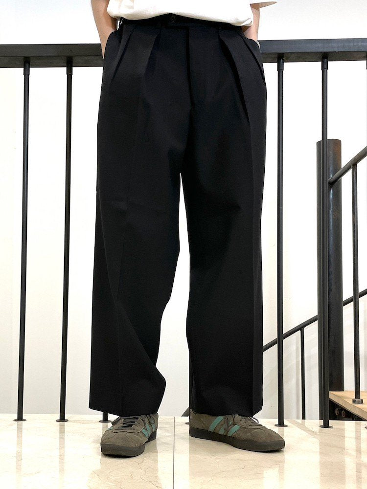 MARKAWARE/DOUBLE PLEATED TROUSERS 