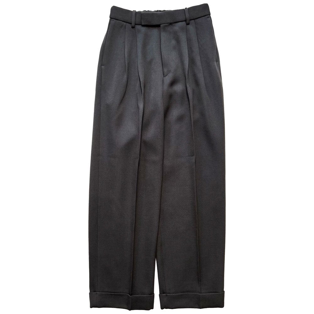 MARKAWARE/DOUBLE PLEATED CLASSIC WIDE TROUSERS 