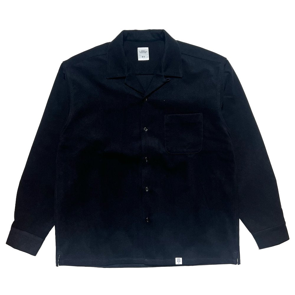 BEDWIN &amp; THE HEARTBREAKERS / L/S OPEN COLLAR FAKE SUEDE SHIRT "CLYD" 